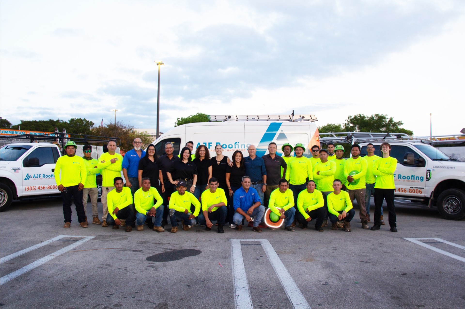 AJF Roofing team